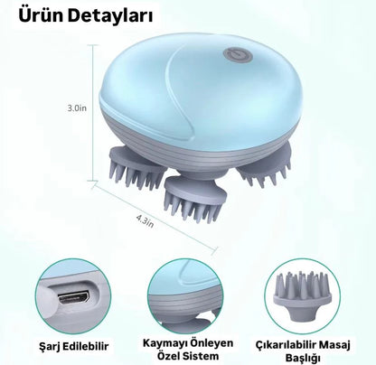 Kedi Akıllı Kafa Masaj Aleti – Stresi Azaltan Ergonomik ve İnsan Kullanımına Uygun